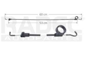 001-3115-11 CHICOTE CERRADURA VW POINTER 97-05 4 PUERTAS 60 CM TRASERA IZQ