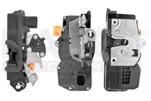 002-0502-01 CHAPA PUERTA CD ESCALADE 07-13 ELECTRICA ENCHUFE CORTO 5 PINS NEGRA 12VCC DELANTERA IZQ