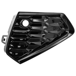 003-0201-09 REJILLA FASCIA TRASERA AD A3 22-24 NEGRA BRILLANTE C/HOYO P/SENSOR IZQ