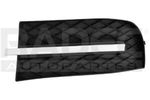 003-0604-41 REJILLA FASCIA DELANTERA CV AVEO 08-11 C/MOLDURA CROMADA S/HOYO P/FARO IZQ