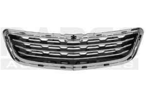 003-0679-21 REJILLA FASCIA DELANTERA CV TRAX 13-16 NEGRA MATE C/MOLDURA CROMADA C/LINEAS CROMADAS