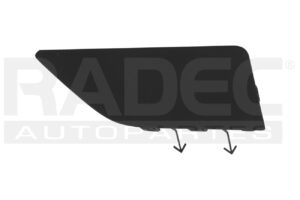 003-1302-44 TAPA REJILLA DELANTERA HD CIVIC 17-18 TAPA CONTROL CRUZERO PLASTICO EX/LX/EXL/SPORT/SPORT TOURING L4 4 CILINDROS 1.5L 2 PUERTAS (USA)