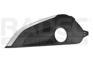003-2411-13 REJILLA FASCIA DELANTERA PG 208 17-19 C/HOYO P/FARO F/CROMADO ARGENTINA IZQ