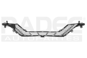 003-2411-14 REJILLA FASCIA DELANTERA PG 208 22-23 CORRUGADA BASE/ALLURE/FELINE/ACTIVE/GT L4 4 CILINDROS 1.6L 5 PUERTAS CENTRAL