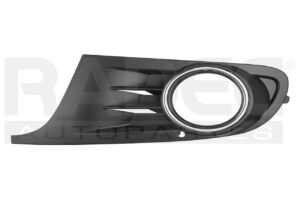 003-3111-37 REJILLA FASCIA DELANTERA VW GOLF 09-14 C/HOYO P/FARO NIEBLA FILO CROMADO DEPO IZQ