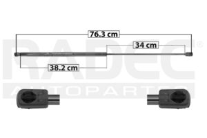 004-0202-05 AMORTIGUADOR COFRE AD A4 01-14 DER/IZQ MNJ