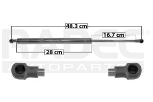 004-0204-01 AMORTIGUADOR 5TA PUERTA AD A5 09-15 TK DER/IZQ MNJ