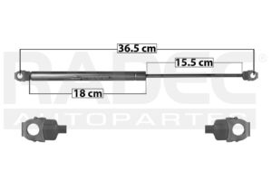 004-0301-06 AMORTIGUADOR COFRE BW SERIE 3 90-98 DER/IZQ MNJ