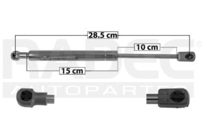 004-0317-03 AMORTIGUADOR COFRE BW X3 04-10 DER/IZQ MNJ
