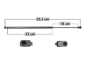 004-0613-00 AMORTIGUADOR COFRE BK CENTURY 97-05/REGAL 97-04/IMPALA 00-05/GRAND PRIX 97-03 DER/IZQ