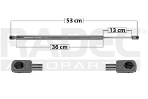 004-0616-00 AMORTIGUADOR COFRE CV COLORADO 16-22 SP