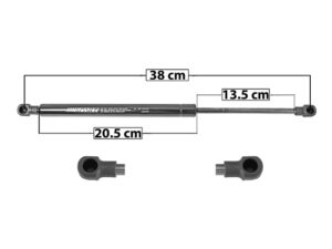 004-0666-00 AMORTIGUADOR 5TA PUERTA CV SPARK 11-15/CV BEAT 10-15/CV CAPTIVA 09-15 TK DER/IZQ