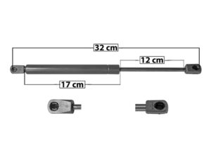 004-1209-05 AMORTIGUADOR COFRE FD ESCAPE/MOUNTAINEER 02-07 DER/IZQ