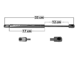 004-1214-08 AMORTIGUADOR COFRE FD EXPLORER/MOUNTAINEER 06-10 DER/IZQ