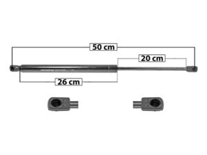 004-1312-00 AMORTIGUADOR 5TA PUERTA HD CROSSTOUR 10-14 DER/IZQ