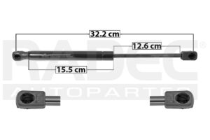 004-1702-01 AMORTIGUADOR COFRE LR FREELANDER 06-14 TK DER/IZQ MNJ