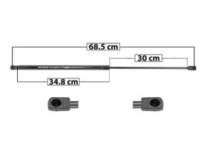 004-2019-00 AMORTIGUADOR COFRE MC CL 00-06 500/600/ 55/65 AMG DER/IZQ