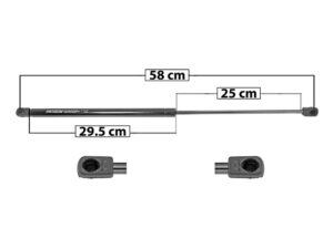 004-2101-00 AMORTIGUADOR COFRE MN COOPER 02-06 DER/IZQ