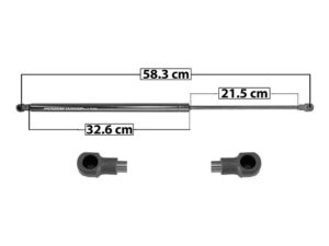 004-2324-00 AMORTIGUADOR 5TA PUERTA NS X-TRAIL 07-13 TK