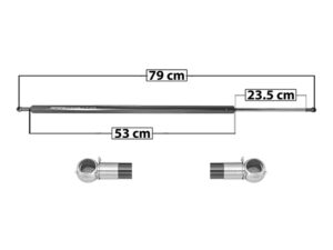 AMO41 AMORTIGUADOR 5TA PTA TOYOTA HIACE 04-16 T/ALTO S/BRAZOS LH=RH