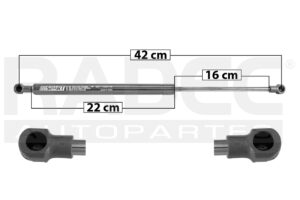 004-3018-01 AMORTIGUADOR 5TA PUERTA TY YARIS HATCHBACK 12-17 SP DER/IZQ