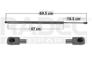 004-3020-00 AMORTIGUADOR 5TA PUERTA TY SEQUOIA 08-21 MANUAL SP 5462 DER/IZQ