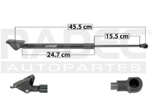 004-3025-03 AMORTIGUADOR 5TA PUERTA TY AVANZA 12-21 SP IZQ
