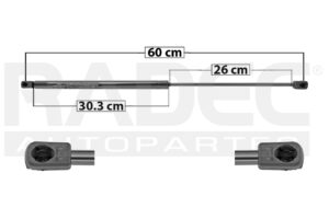 004-3102-05 AMORTIGUADOR CAJUELA VW BEETLE 02-10 TK DER/IZQ MNJ