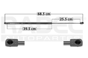 004-3102-06 AMORTIGUADOR CAJUELA VW BEETLE 12-19 CAJUELA SIN SPOILER SP DER/IZQ