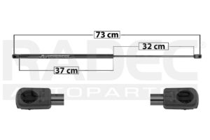 004-3103-04 AMORTIGUADOR COFRE VW BORA 05-10 DER/IZQ MNJ