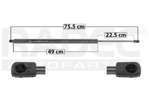 004-3109-06 AMORTIGUADOR 5TA PUERTA VW EUROVAN 03-08 MNJ