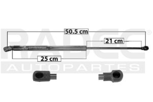 004-3112-08 AMORTIGUADOR COFRE VW JETTA 93-07 TK DER/IZQ MNJ