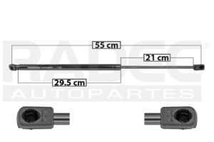004-3502-00 AMORTIGUADOR 5TA PUERTA KI SPORTAGE 17-20 55 CM 29.5 CM 21 CM SP
