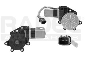 007-2302-09 MOTOR DE ELEVADOR ELECTRICO NS ALTIMA 02-06 2 PINS ENCHUFE REDONDO 12VCC CUADRADO 5 17 CM MNJ DELANTERO IZQ