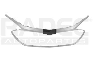 011-0630-16 MOLDURA PARRILLA CV MALIBU 18-23 CROMADA COMPLETA LT/LS/PREMIER/LTZ L4/V6 4/6 CILINDROS 1.5/2.0/2.5L 4 PUERTAS