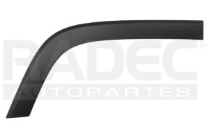 011-1601-08 MOLDURA COSTADO TRASERA JP CHEROKEE 14-18 CORRUGADA LIMITED/PREMIUM/SRT V6 6 CILINDROS 3.6L 5 PUERTAS DER
