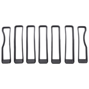 011-1609-24 MOLDURA PARRILLA JP WRANGLER 18-23 LINEA NUEVA NEGRA UNLIMITED/MOAB//SAHARA/RUBICON L4/V6 4/6CILINDROS 2.0/3.6L 5 PUERTAS