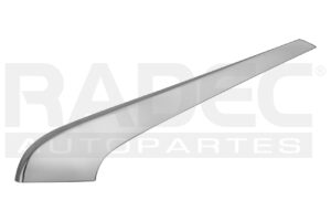 011-2206-09 MOLDURA FASCIA DELANTERA MT MIRAGE 21-23 CROMADA GLS/GLX L3 3 CILINDROS 1.2L 4 PUERTAS SUPERIOR IZQ