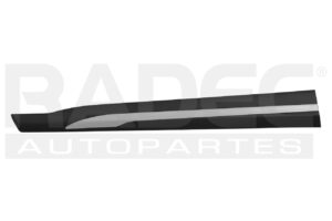 011-2351-10 MOLDURA PUERTA DELANTERA NS KICKS 17-20 INFERIOR CORRUGADA C/MOLDURA PLATA BITONO/ADVANCE/EXCLUSIVE L4 4 CILINDROS 1.6L 5 PUERTAS DER
