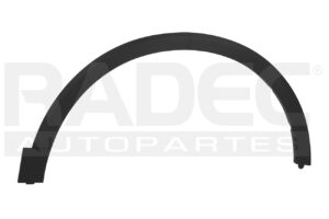 011-5502-02 MOLDURA ARCO DELANTERA MG ZS 21-23 CORRUGADA EXCITE/STYLE L4 4 CILINDROS 1.5L 5 PUERTAS DER