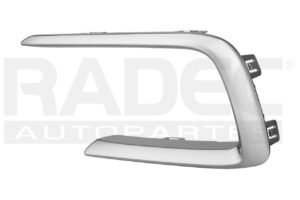 011-5504-07 MOLDURA REJILLA DELANTERA MG RX8 22-24 CROMADA ELEGANCE/LT L4 4 CILINDROS 1.3/2.0L 5 PUERTAS IZQ