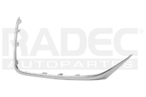 011-6000-00 MOLDURA FASCIA DELANTERA CA ALSVIN 22-23 CROMADA BLUECORE L4 4 CILINDROS 1.4/1.5L 4 PUERTAS PLASTICO DER