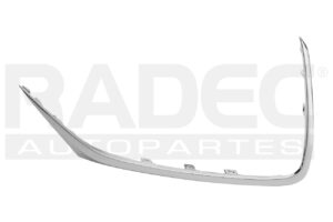 011-6000-01 MOLDURA FASCIA DELANTERA CA ALSVIN 22-23 CROMADA BLUECORE L4 4 CILINDROS 1.4/1.5L 4 PUERTAS PLASTICO IZQ