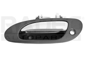012-0105-05 MANIJA EXTERIOR AC TL 99-03 CON HOYO PARA LLAVE CROMADA/NEGRA DELANTERA IZQ