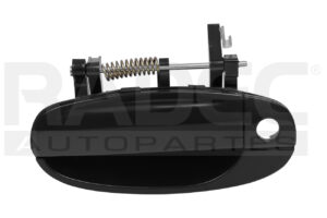012-0604-19 MANIJA EXTERIOR CV AVEO DELANTERA 04-07/PT G3 DELANTERA 04-06 4 PUERTAS NEGRA CON HOYO PARA LLAVE LISA PARA PINTAR PLASTICO TW IZQ