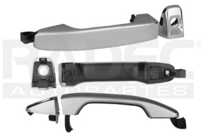 012-0616-45 MANIJA EXTERIOR CV COLORADO DELANTERA 16-18/GM CANYON DELANTERA 16-17 2 Y 4 PUERTAS CROMADA CON HOYO PARA LLAVE PLASTICO TW IZQ
