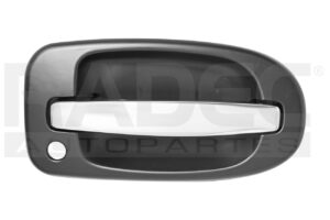012-0650-16 MANIJA EXTERIOR CV VENTURE OD SILHOUETTE PT TRANSPORT 97-05 CV UPLANDER 05-08 SN RELAY 05-07 BK TERRAZA 05-08 PT MONTANA 99-09 CON HOYO PARA LLAVE CROMADA/NEGRA PLASTICO DELANTERA