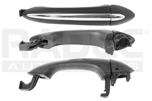 012-0665-05 MANIJA EXTERIOR CV CRUZE 17-19 SIN HOYO PARA LLAVE SIN SENSOR PARA LLAVE OCULTA LISA NEGRA/CROMO PLASTICO DELANTERA IZQ