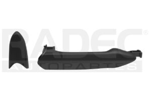 012-0666-12 MANIJA EXTERIOR CV SPARK DELANTERA 16-18 5 PUERTAS NEGRA SIN HOYO PARA LLAVE CORRUGADA PLASTICO TW DER