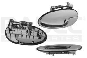 012-0677-03 MANIJA EXTERIOR CV MATIZ TRASERA 04-05/PT G1 TRASERA 04-05 5 PUERTAS CROMO TW IZQ